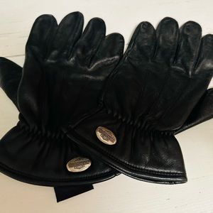 Harley-Davidson mens authentic black leather gloves XL